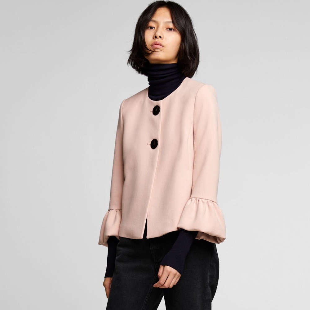 Zara Jacket with Ruffle Cuff